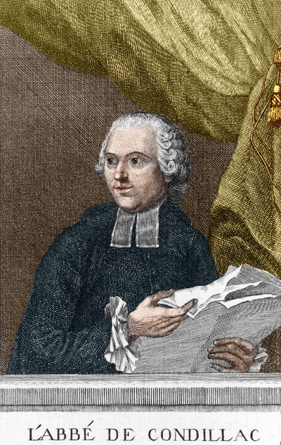Porträt von Abbe Etienne Bonnot de Condillac, französischer Philosoph von Unknown artist