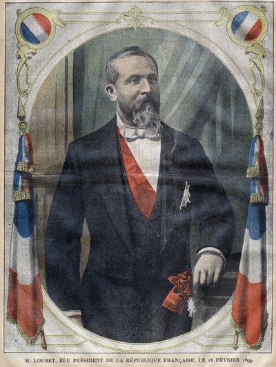 Porträt des Präsidenten der Französischen Republik Emile Loubet (1838-1929) - Gravur in le-pelerin von 1899 von Unknown artist