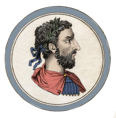 Porträt des römischen Kaisers Marc Aurel (Caesar Marcus Aurelius Antoninus Augustus) (121-180) von Unknown artist
