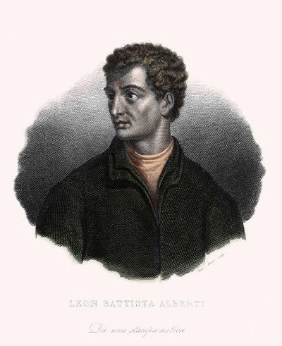 Porträt des Philosophen und italienischen Humanisten Leon Battista Alberti (1406-1472) von Unknown artist