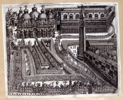 Prozession in Venedig im 17. Jahrhundert von Unknown artist