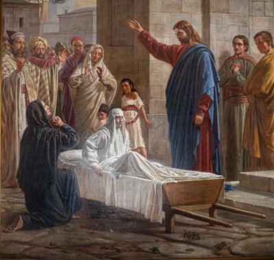 Auferweckung des Sohnes der Witwe von Nain von Unknown Artist