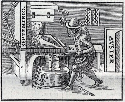 Reproduktion der Gravur des Werks von 1600 "De Magnete, Magneticisque Corporibus, et de Magno Magnete Tellure" (oder Magnetismus und magnetische Körper, und der große Magnet der Erde) von William Gilbert von Unknown artist