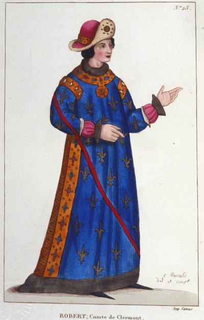 Robert von Frankreich, Graf von Clermont (1256-1318). Kapetinger Prinz. von Unknown artist