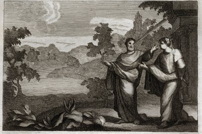 Royaumont-Bibel, Neues Testament: Andere nicht richten. Wenn du einen Balken in deinem Auge hast, solltest du nicht versuchen, einen Splitter aus dem Auge deines Bruders zu ziehen (Gleichnis vom Splitter und Balken). Illustration von 1811. von Unknown artist