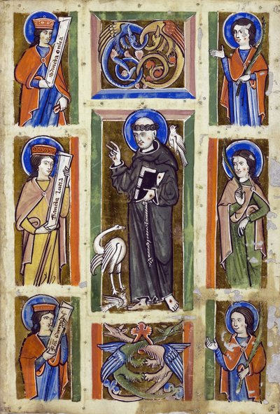 Der heilige Franziskus predigt den Vögeln von Unknown artist