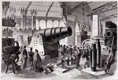 Abteilung der preußischen Metallurgie (Kanone) in der Maschinenhalle von Unknown artist