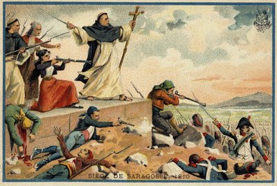 Belagerung und Eroberung von Saragossa, 1809 von Unknown artist
