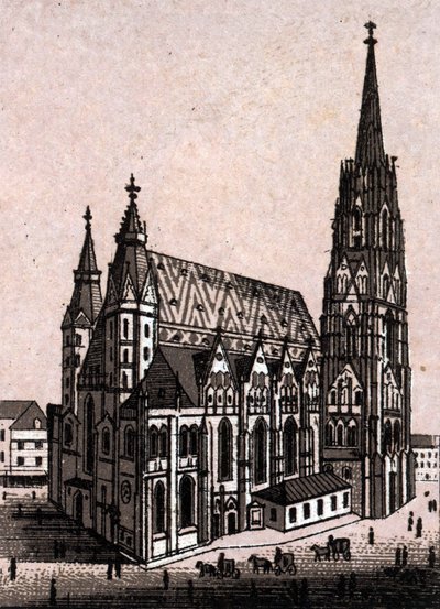 Stephansdom in Wien, Österreich in „Die Welt illustriert 168 Ansichten“ von Unknown artist