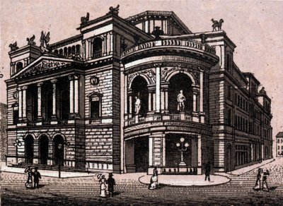 Stadttheater in Wien, Österreich in „Die Welt illustriert 168 Ansichten“ (Ende des 19. Jahrhunderts) von Unknown artist