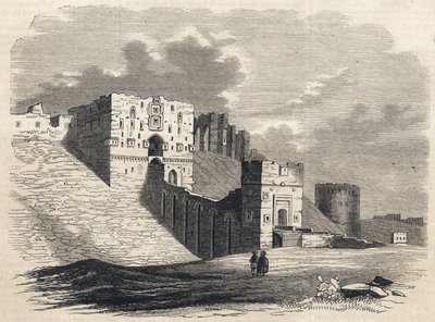 Syrien: die Stadt Aleppo im 19. Jahrhundert - Zitadelle - Aleppo in Syrien - 1864 von Unknown artist