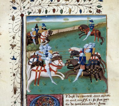 Die Ritter der Tafelrunde bei einem ritterlichen Turnier von Unknown artist