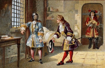 Der Mann mit der eisernen Maske, ein interner Staatsgefangener von 1679 bis 1703 in der Festung der Insel Sainte-Marguerite. von Unknown artist