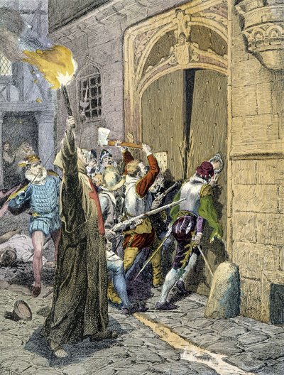 Das Massaker von Saint Barthelemy (1572) von Unknown artist