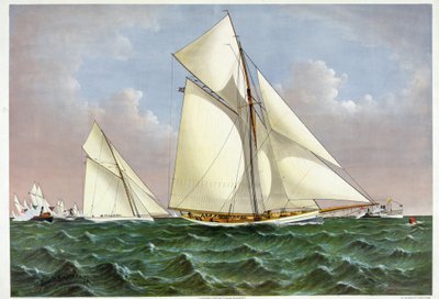 Die Mayflower, ein Segelboot, das die America
