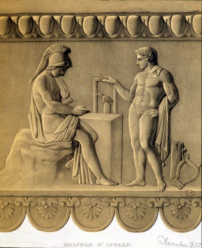 Das Orakel von Apollo - Faksimile eines griechischen Basreliefs von Unknown artist