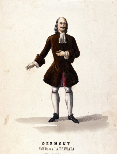 Die Figur des Alfredo Germont in „La Traviata“ von Giuseppe Verdi von Unknown artist