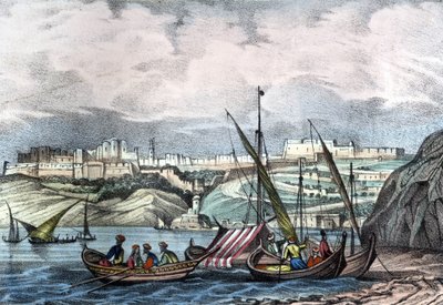 Die Stadt Oran in Algerien im Jahr 1840. In „L