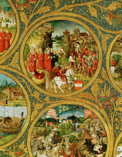 Der Stammbaum der Babenberger Markgrafen und Herzöge, erste Herrscher von "Ostarrichi" von Unknown Artist