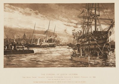 Das Begräbnis von Königin Victoria von Unknown Artist