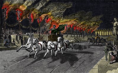 Die menschliche Fackel von Nero (37-68) im Zirkus von Unknown artist