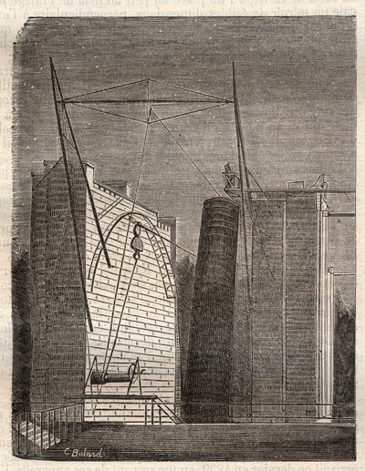 Das große Spiegelteleskop (oder Leviathan) von William Parsons, genannt Lord Rosse (1800-1867), aus Birr Castle in Parsonstown (Irland) von Unknown artist