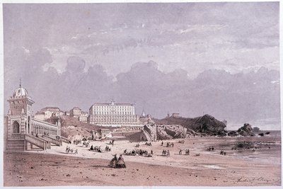 Die neuen Bäder der Küste der Narren und das Casino in Biarritz, 19. Jahrhundert von Unknown artist