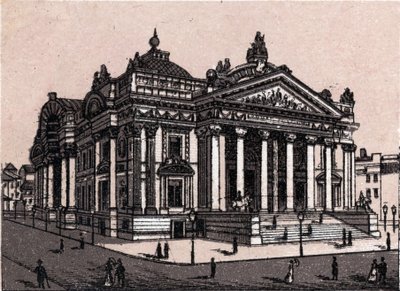 Die neue Börse in Brüssel, Belgien von Unknown artist