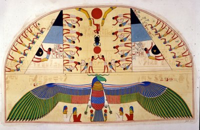 Der Geist von Chnuphis - in „Denkmäler von Ägypten und Obernubien“ von Ippolito Rosellini (Rossellini) von Unknown artist