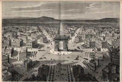 Transformationen von Paris unter dem Zweiten Kaiserreich, Haussmann-Paris: Gesamtansicht des Kreisverkehrs am Place de l