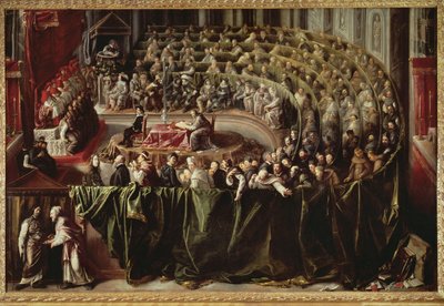 Prozess von Galileo Galilei vor der Inquisition von Unknown artist
