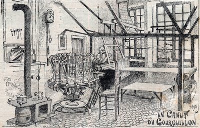 Ein Canut du Gourguillon (Lyon) im Jahr 1893 (Stich in „Le Progres illustrious“ von 1895) von Unknown artist