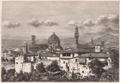 Ansicht von Florenz im 19. Jahrhundert von Unknown