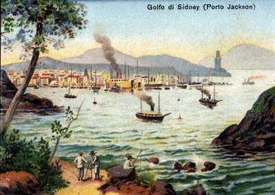 Ansicht von Port Jackson (Sydney Harbour) in Australien im 19. Jahrhundert von Unknown artist