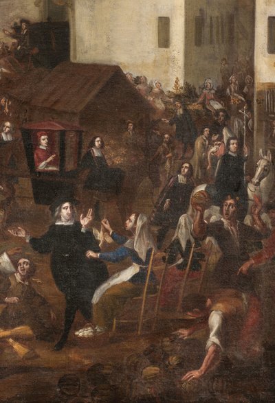 Blick auf den Grand Marché Verziere in Mailand von Unknown Artist