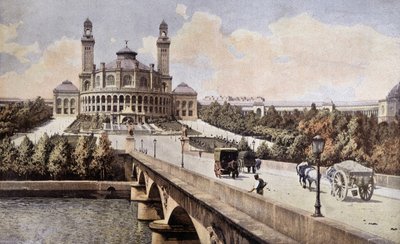 Ansicht des Palais du Trocadéro (Paris) im Jahr 1898. von Unknown artist