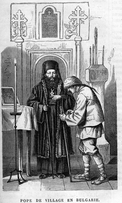 Dorfpfarrer in Bulgarien von Unknown artist