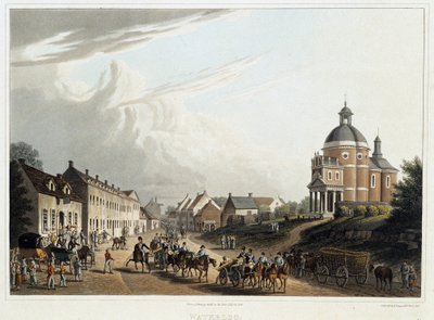 Waterloo: Konvoi französischer Kanonen zurück von der Front, 24. Juli von Unknown artist