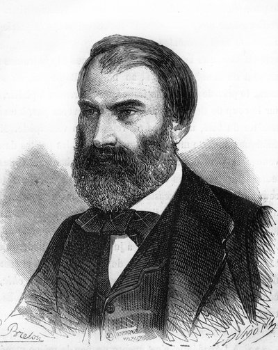 Porträt von Eugène Pelletan, französischer Politiker (1813-1884). von Unknown artist