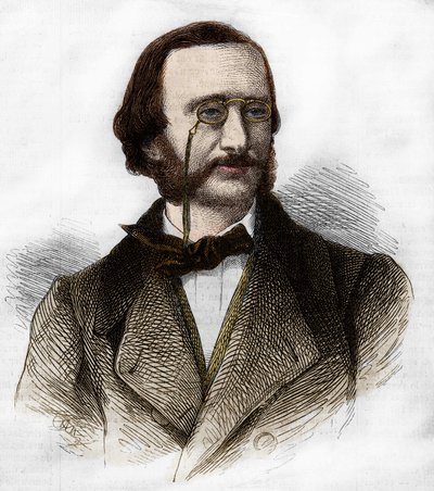 Porträt von Jacques Offenbach (1819-1880), deutscher Komponist, naturalisierter Franzose. von Unknown artist
