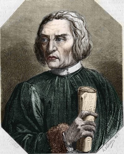 Porträt von Jean de Gerson. Französischer Theologe (1363-1429). von Unknown artist