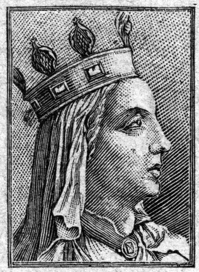 Porträt von Ultrogothe, Ehefrau von König Childebert I., der 559 starb von Unknown artist