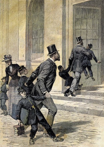 Schule: Schulanfang - in „Le Petit Journal“ von Unknown artist