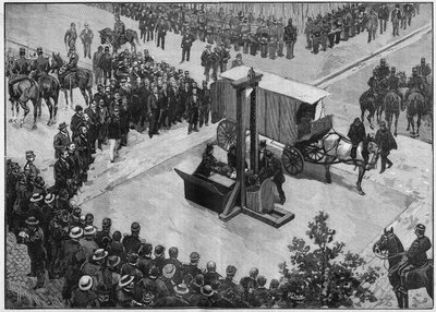 Die Hinrichtung des Anarchisten Caserio in Lyon im Jahr 1894 von Unknown artist