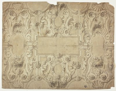 Entwurf für eine Deckendekoration von Unknown Italian