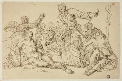 Moses und die eherne Schlange von Unknown Italian