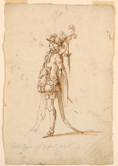 Kostümentwurf: Ein Page für ein Ballett, ca. 1720 von Unknown artistUnknown artist