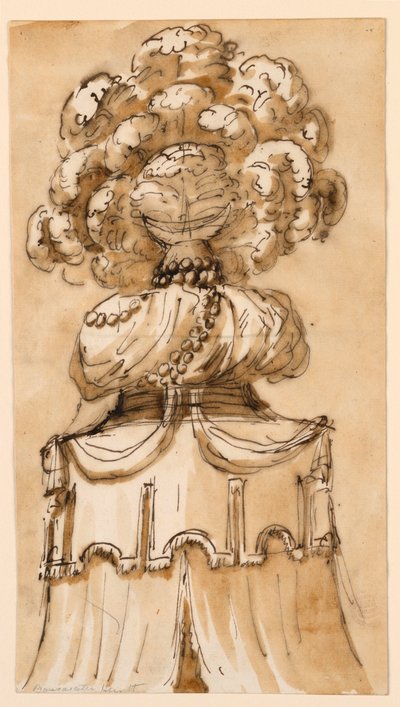 Zeichnung, Kuppelverzierung, ca. 1790 von Unknown artistUnknown artist