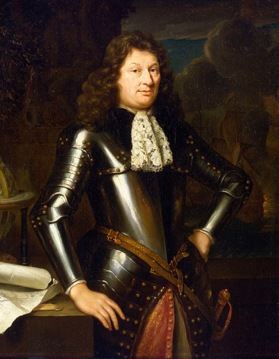 Ein niederländischer Marinekapitän, ca. 1690-1704, von der niederländischen Schule von Unknown artist