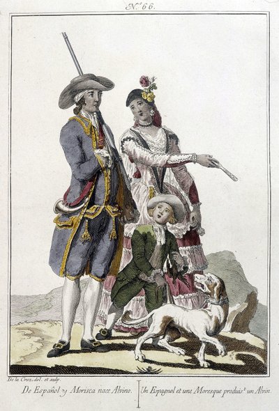 Ein Spanier und ein Maure bringen einen Alvin zur Welt von Unknown artist